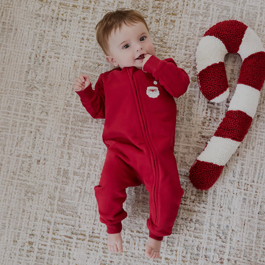 Santa Baby Playsuit - Red