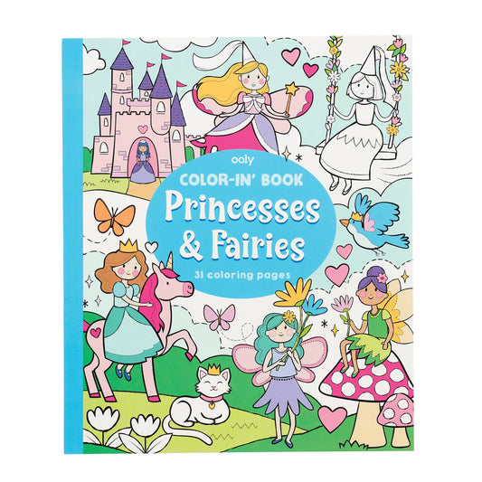 Color-in Book - Princesses & Fairies