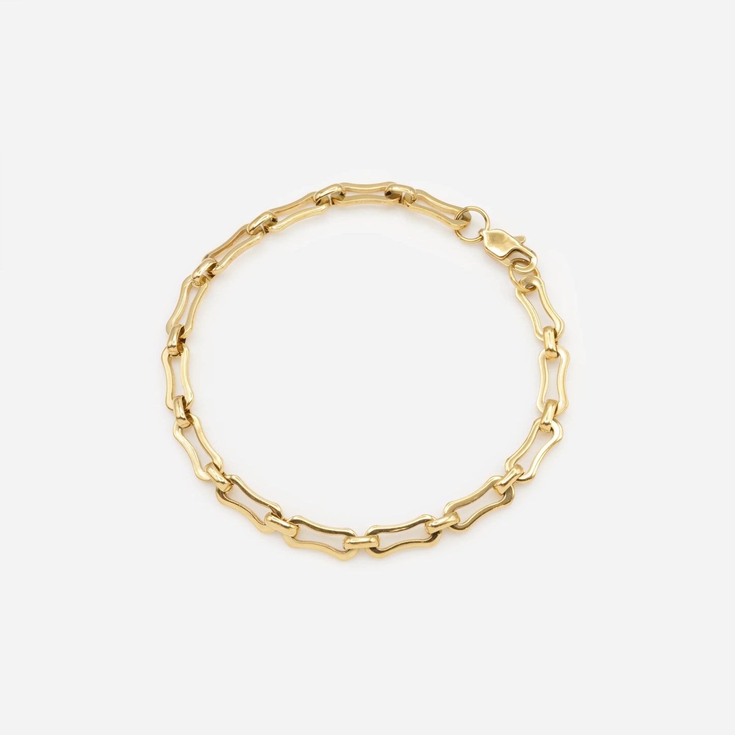 Golden peanut mesh bracelet