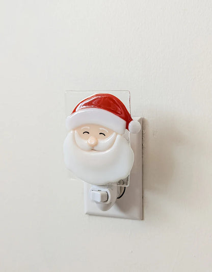 Glass Nightlight - Santa