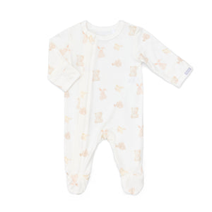 Modal Footed Sleeper - Teddy & Bunny