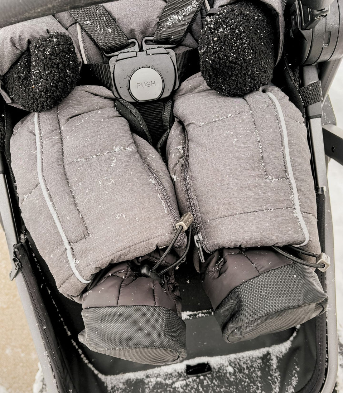 Baby Puffer Booties - Black