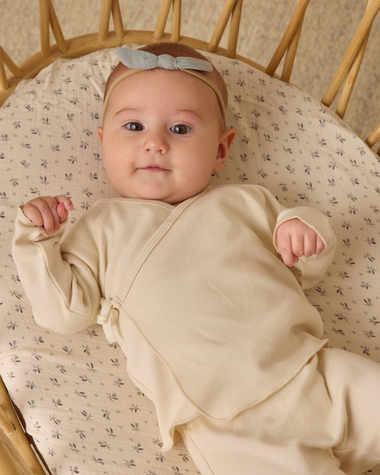 Little Knot Headband - Steel Blue Beige