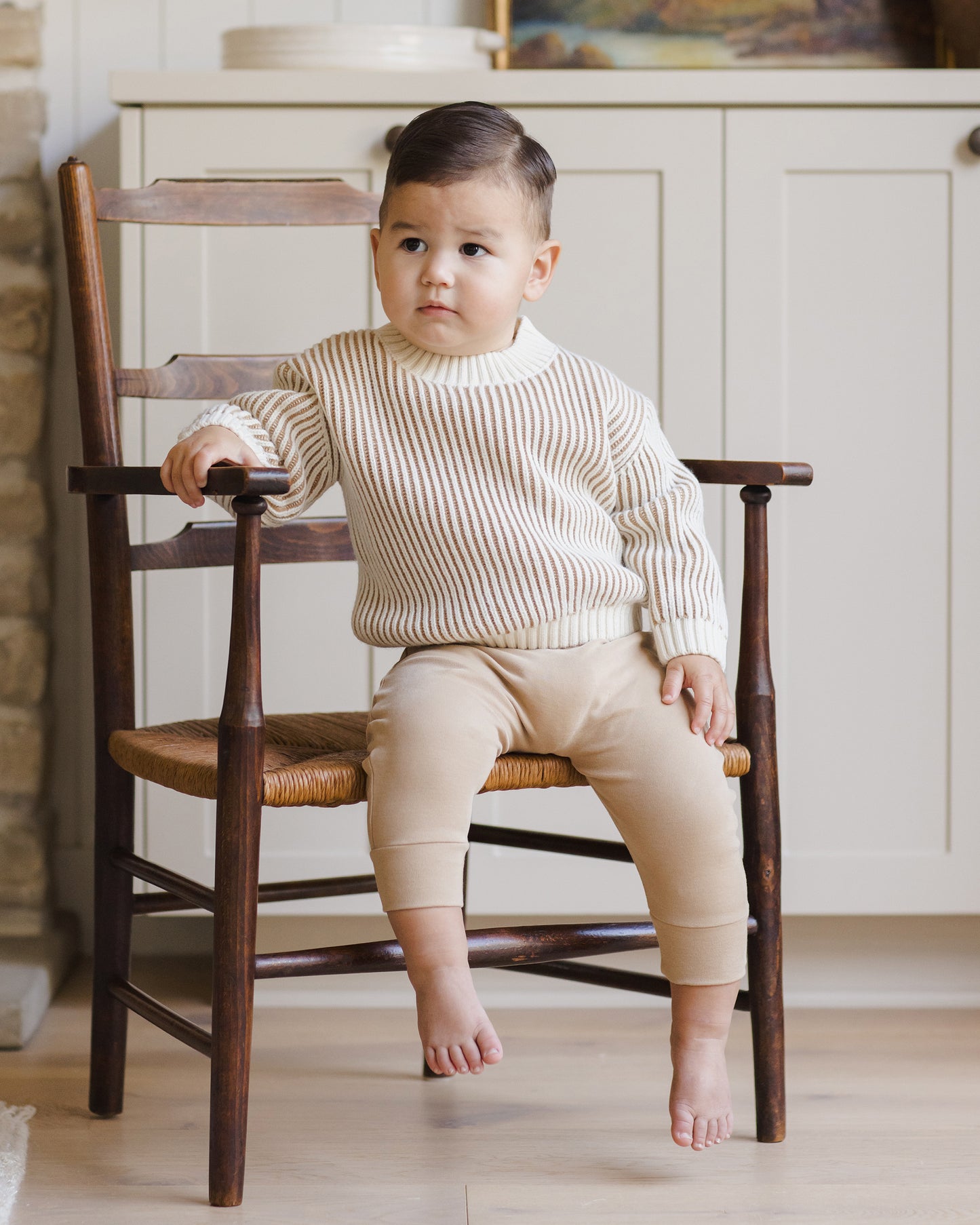 Relaxed Knit Sweater Gold