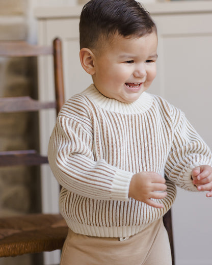 Relaxed Knit Sweater Gold