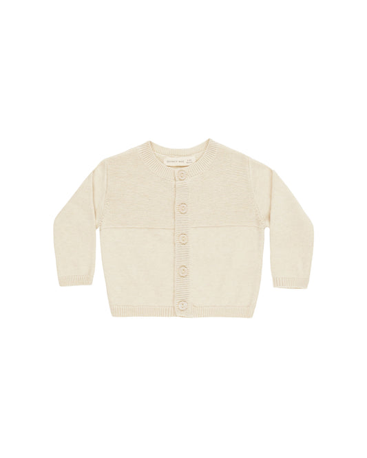 Knit Cardigan - Heathered Natural