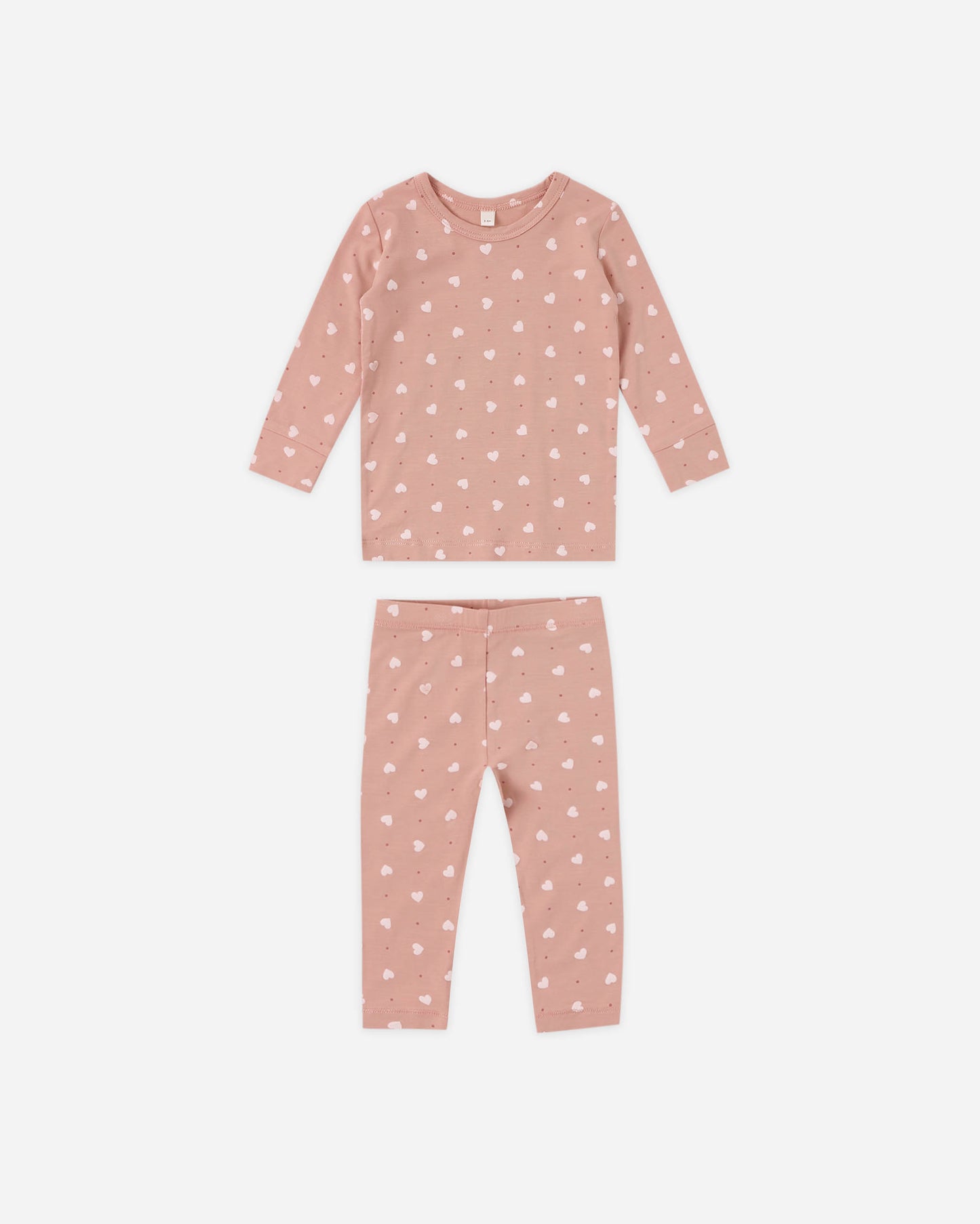 Bamboo Pajama Set - Pink Hearts