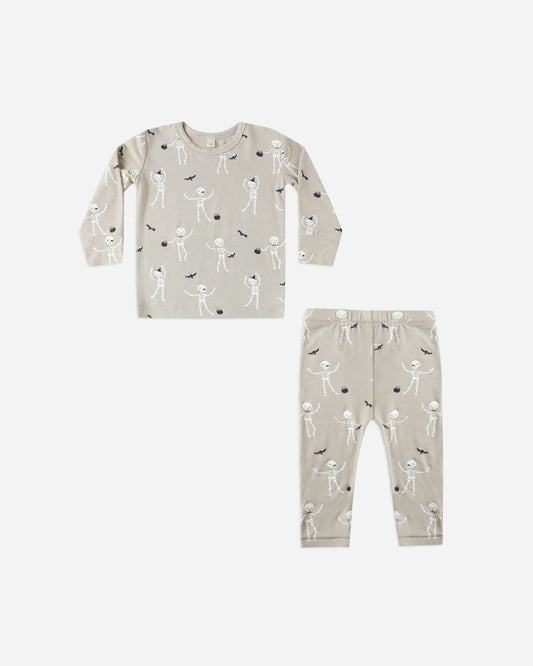 Bamboo Pajama Set - Skeletons
