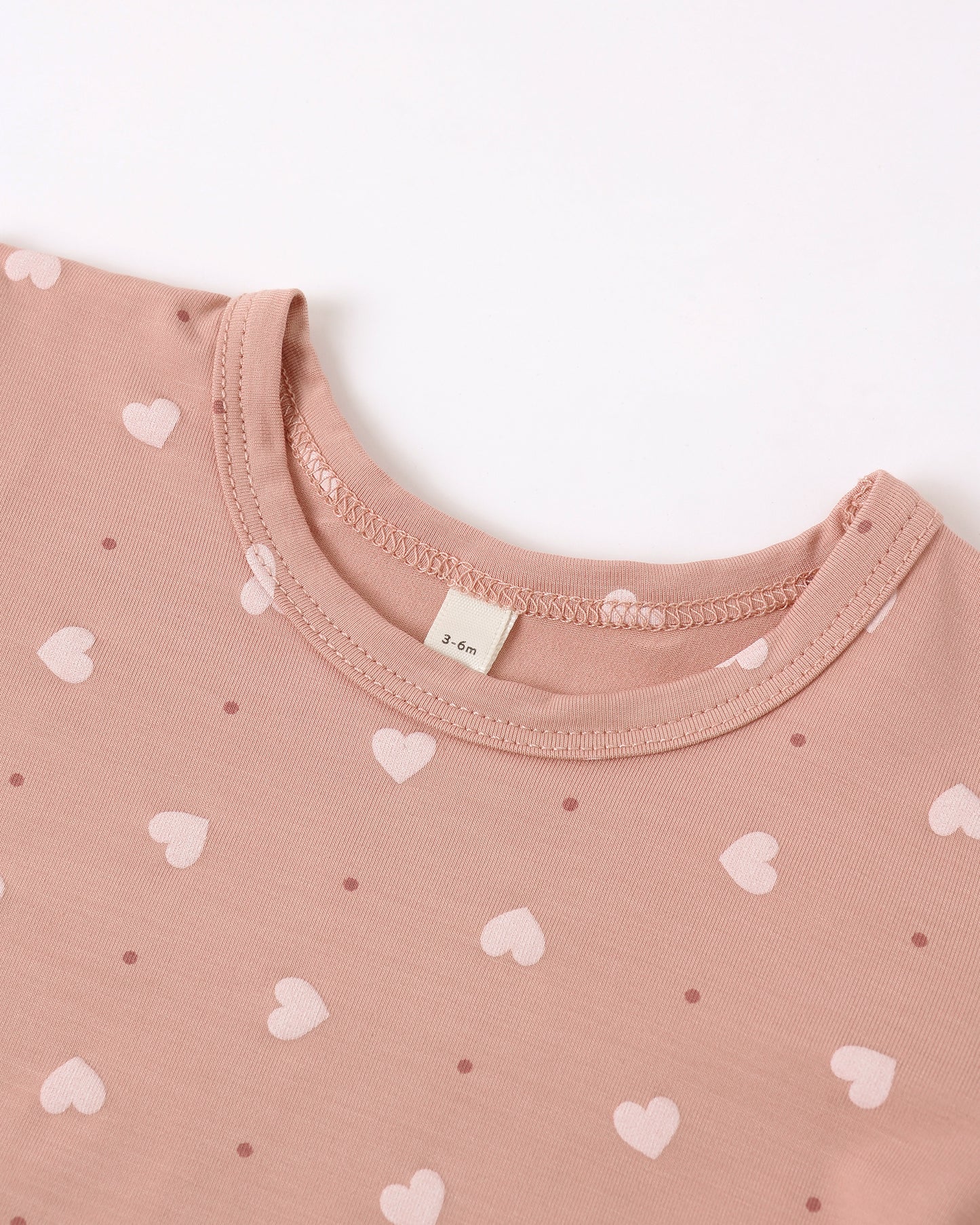 Bamboo Pajama Set - Pink Hearts