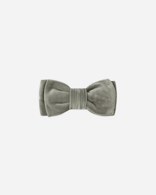 Velour Bow Headband - Forest