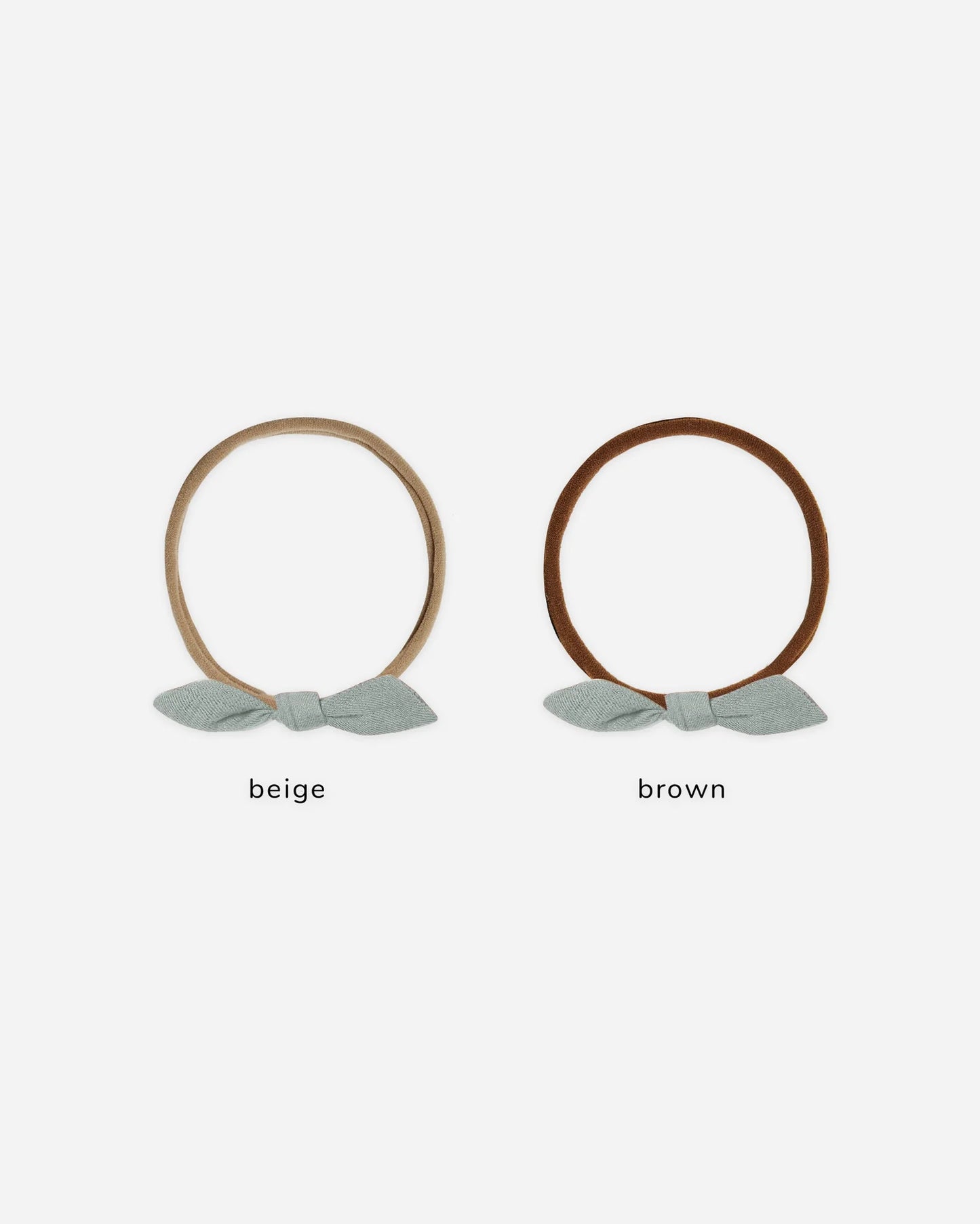 Little Knot Headband - Steel Blue Beige