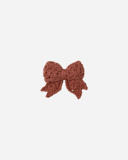 Crochet Bow - Cranberry