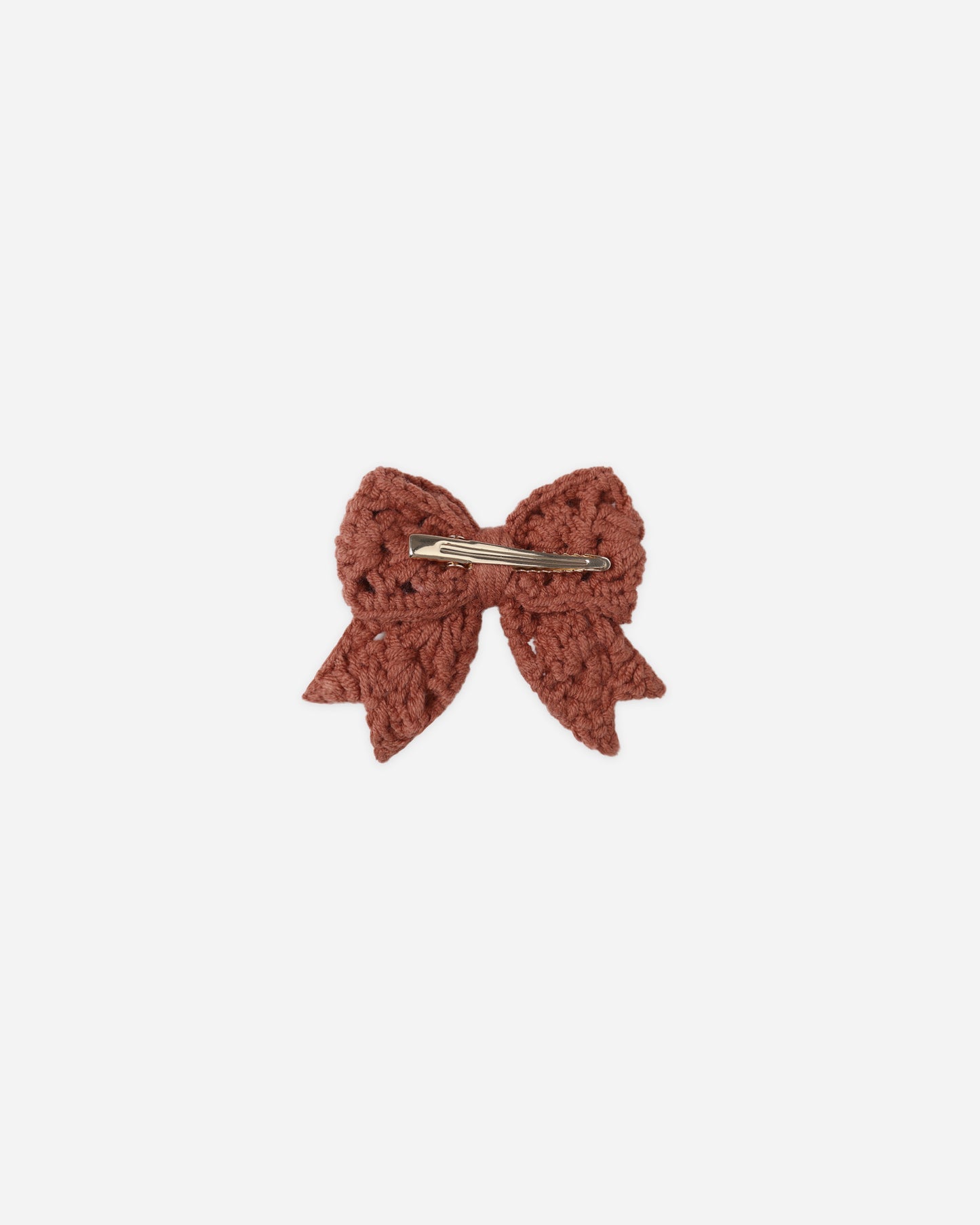 Crochet Bow - Cranberry