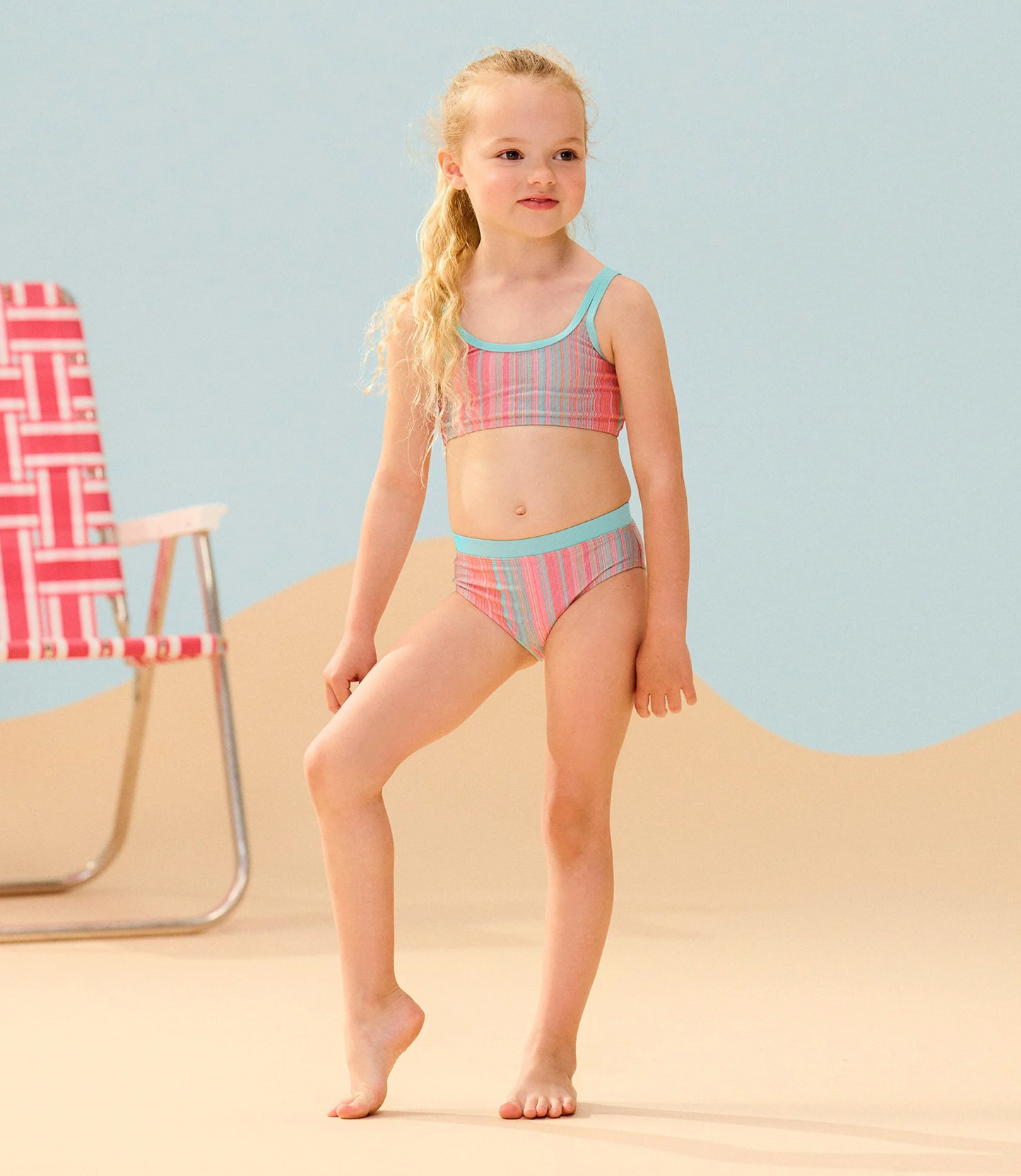 Bikini - Shimmer Stripe Contrast