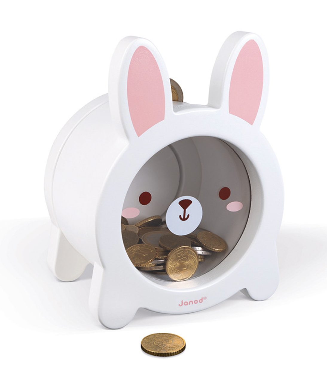 Wooden Rabbit Piggy Bank