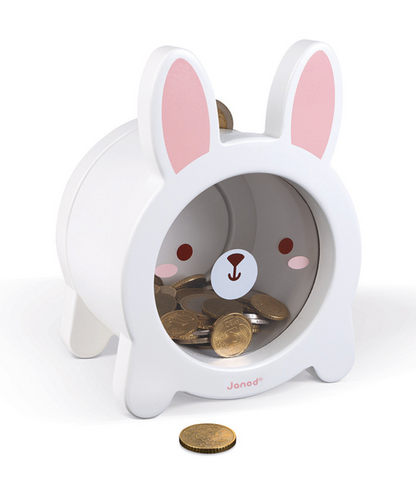 Wooden Rabbit Piggy Bank