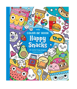 Color-in Book - Happy Snacks