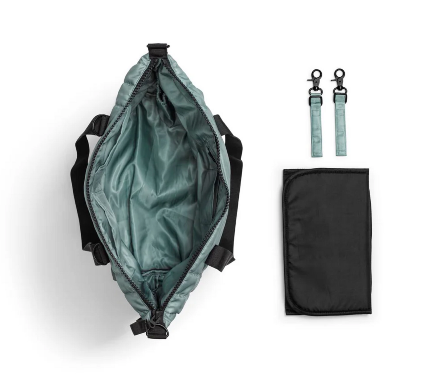 Changing Bag - Quilted Pebble Green