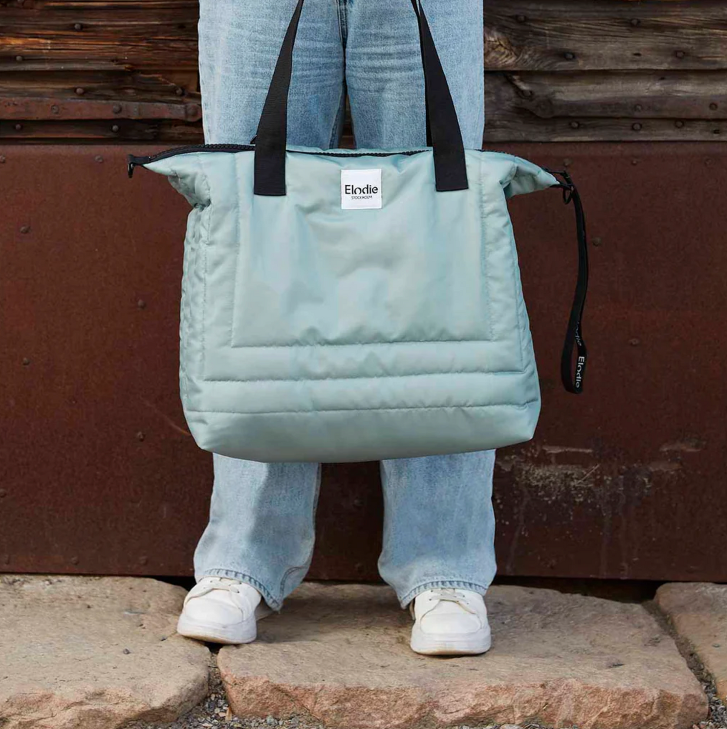 Changing Bag - Quilted Pebble Green