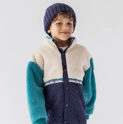 Child Sherpa Jacket - Blue