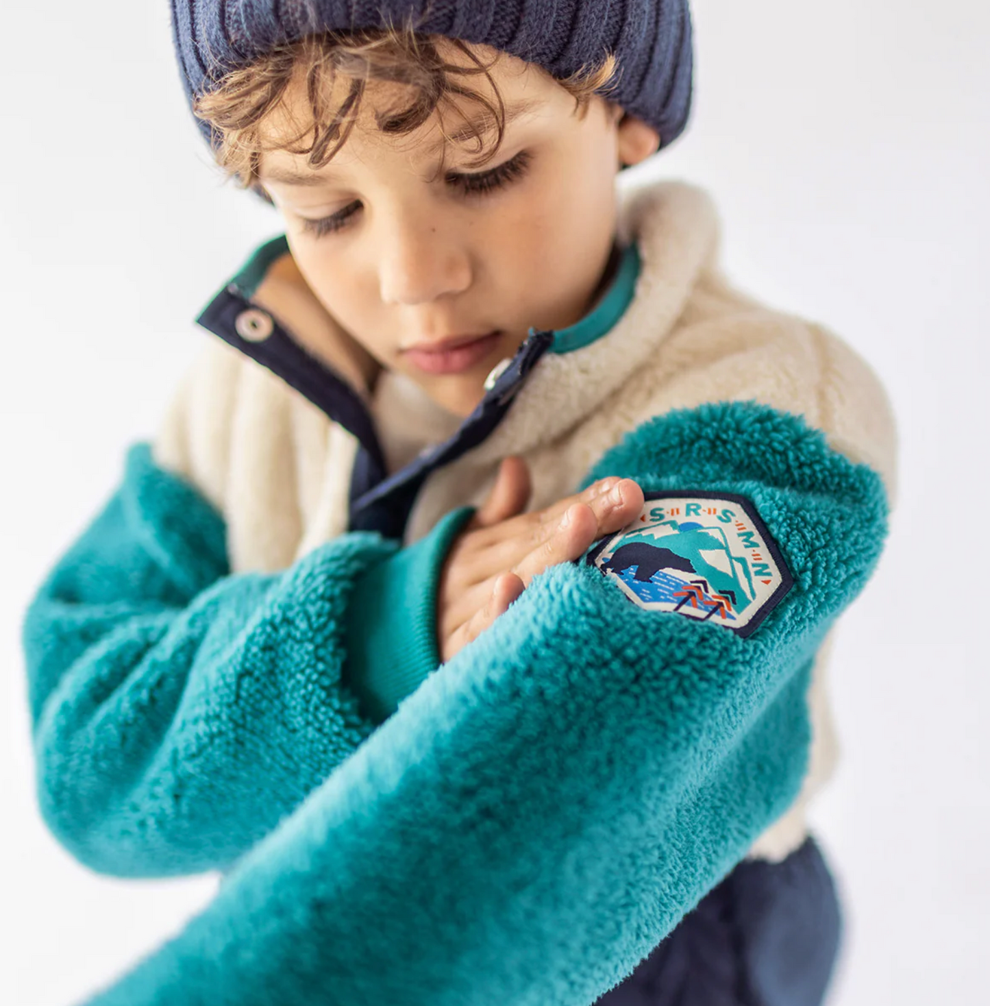 Child Sherpa Jacket - Blue