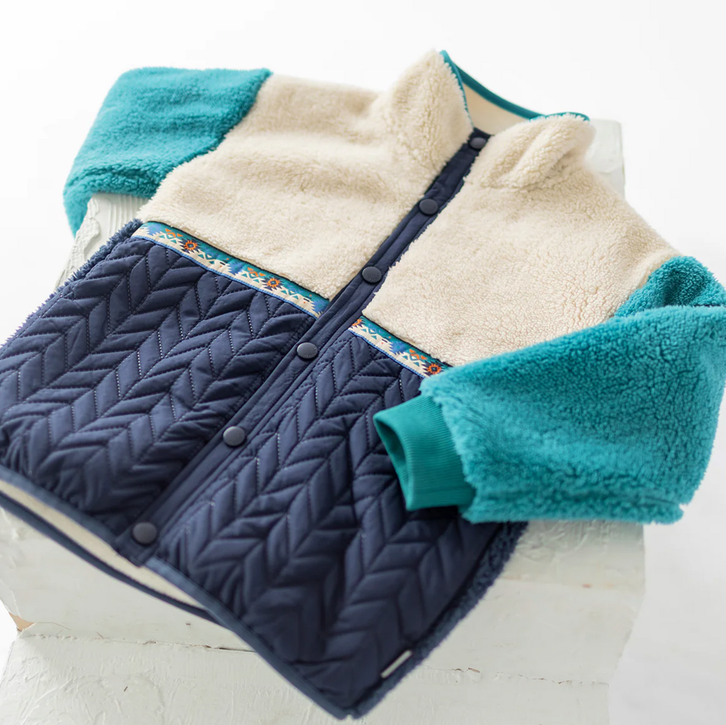 Child Sherpa Jacket - Blue