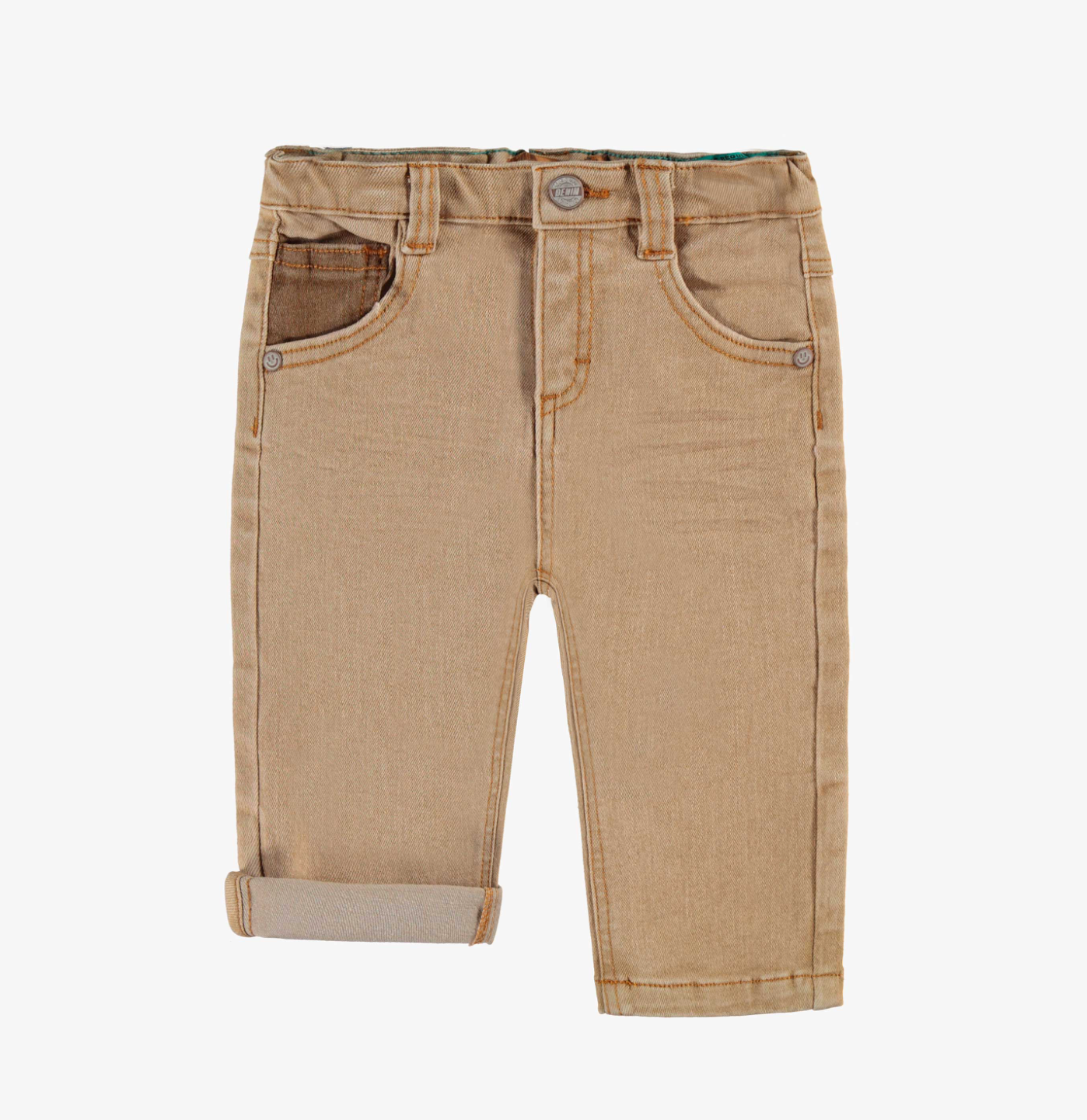 Baby Beige Regular-fit Jeans