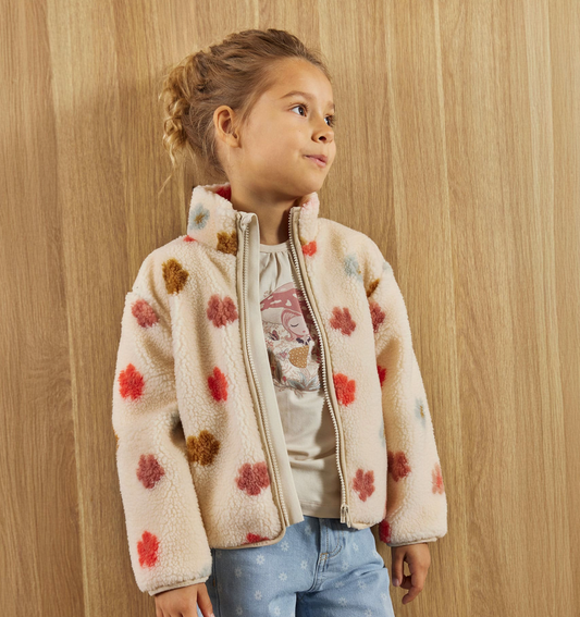 Flower Sherpa Jacket