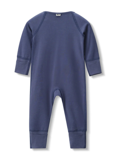 Zip Romper - Blueberry