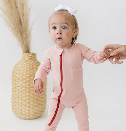 Zip Romper - Cotton Candy