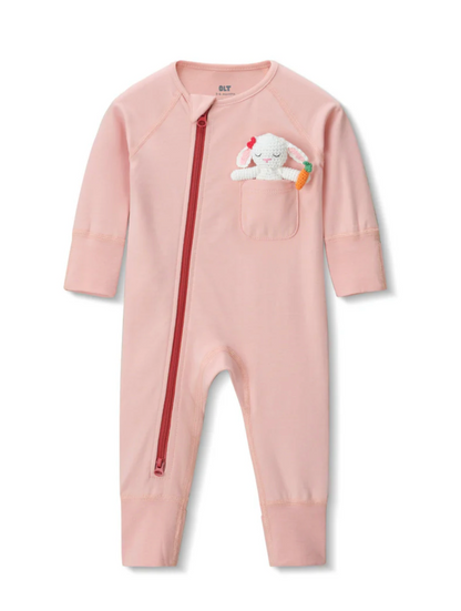 Zip Romper - Cotton Candy