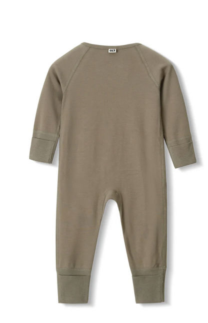 Zip Romper - Olive