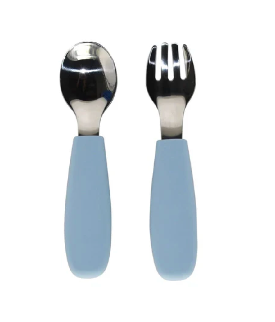 Toddler Cutlery Set - Lily Blue
