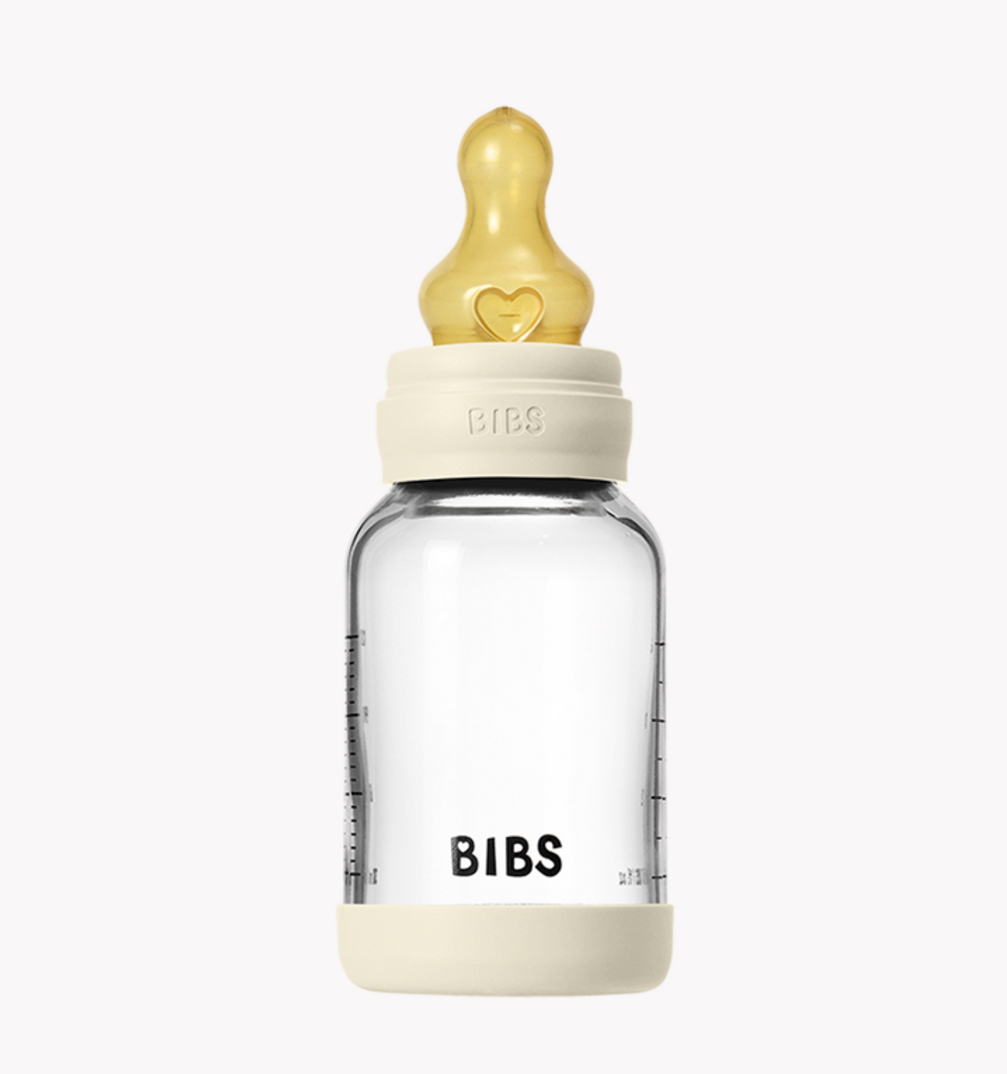 BIBS Glass Bottle 120ml - Ivory
