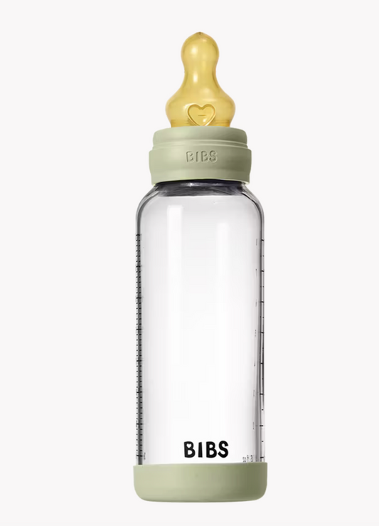 BIBS Glass Bottle 240ml - Sage
