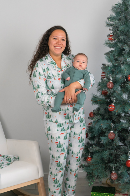 Women's Classic Long Sleeve PJ Set - Sleigh Ride