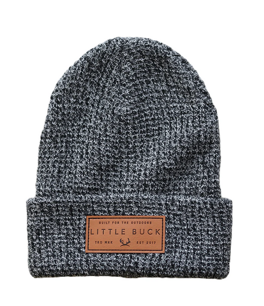 Waffle Cabin Beanie - Salt & Pepper