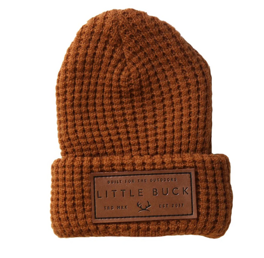 Waffle Cabin Beanie - Rust