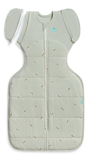 Swaddle Up Transition Bag Warm 2.5 TOG - Olive Bees