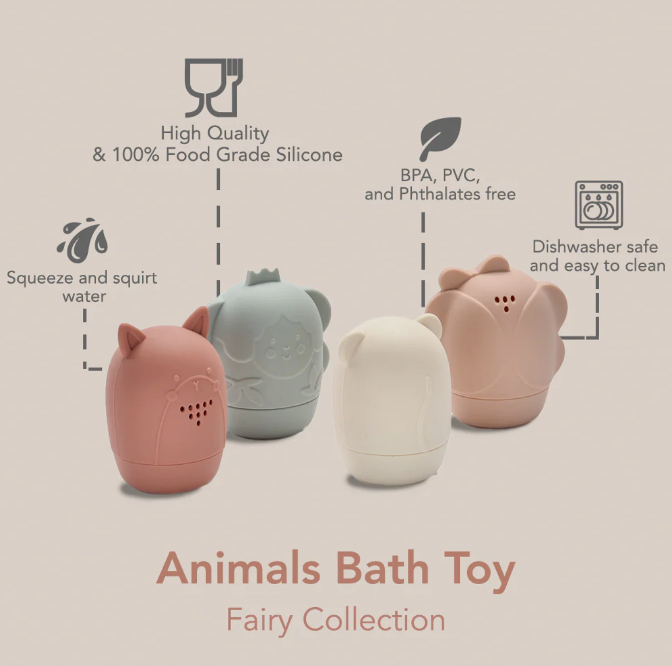 Animal Bath Toys - Fairy Sparkles
