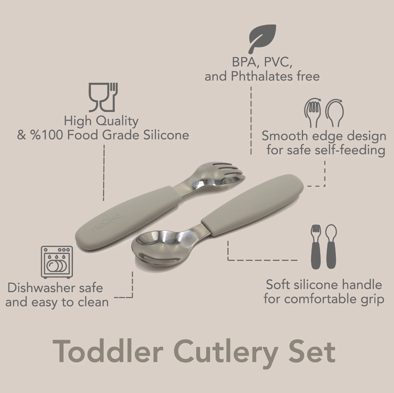 Toddler Cutlery Set - Bloom