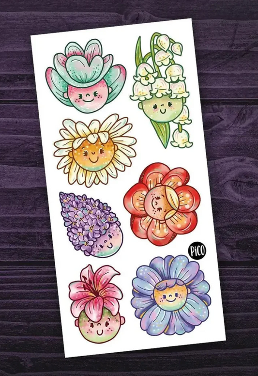 Temporary Tattoos - Flower Girls