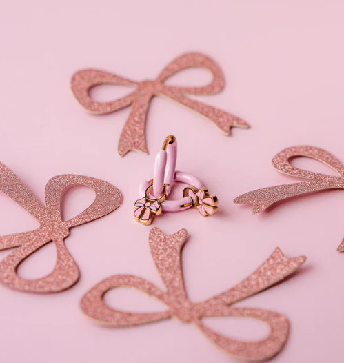 Hoop Earrings - Bubble Gum Pink (10mm)