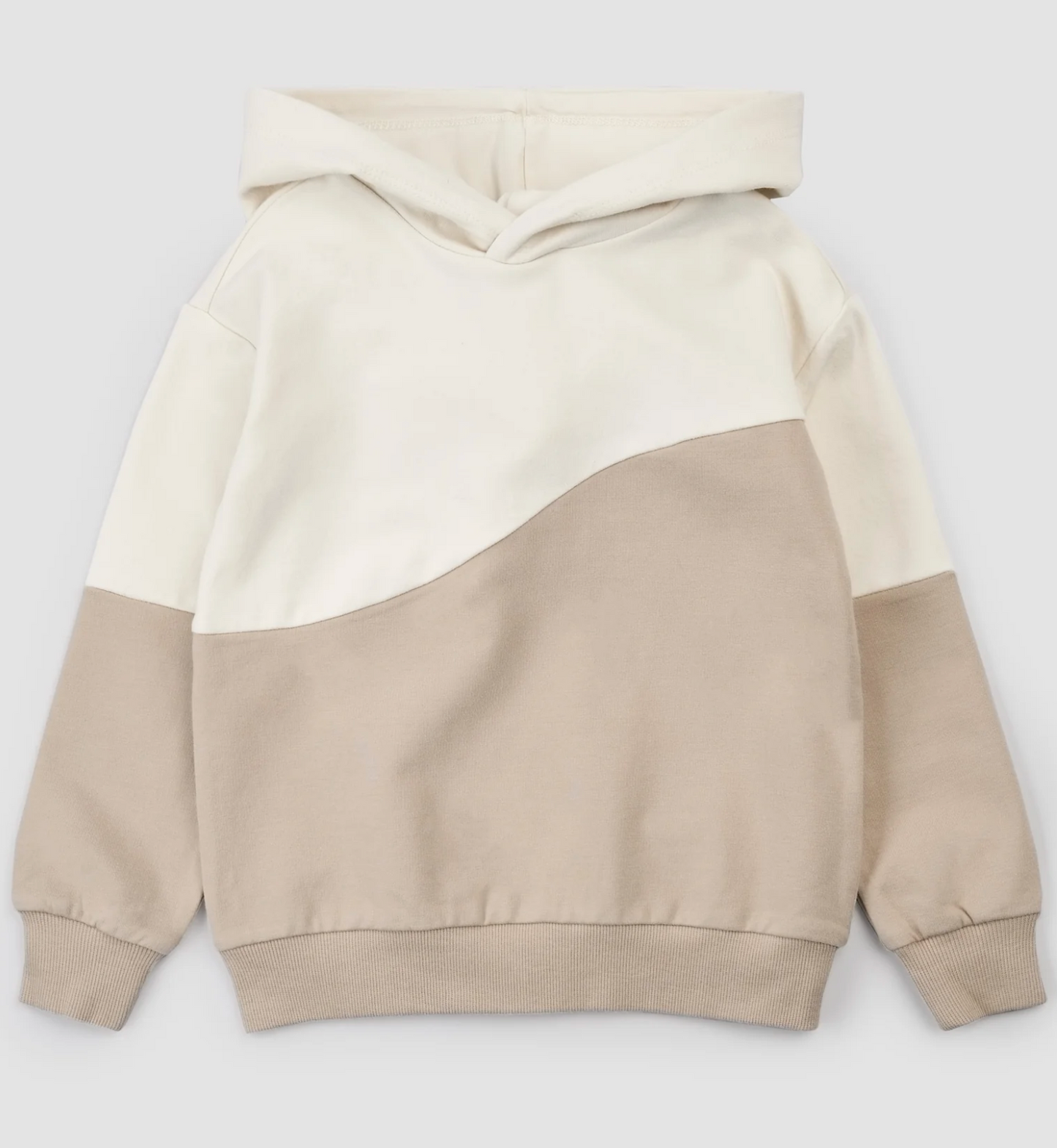 Hooded Sweatshirt and Pants Set - Tan