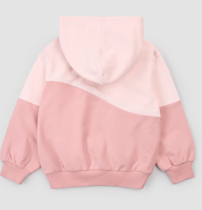 Hooded Sweatshirt and Pants Set - Pink