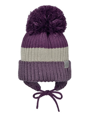 Acrylic Knit Toque - Purple