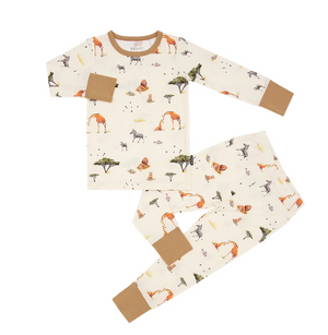 Long-Sleeve PJ Set - Safari