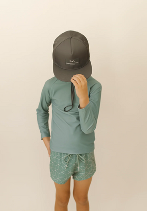 Classic Waterproof Snapback Hats - Charcoal