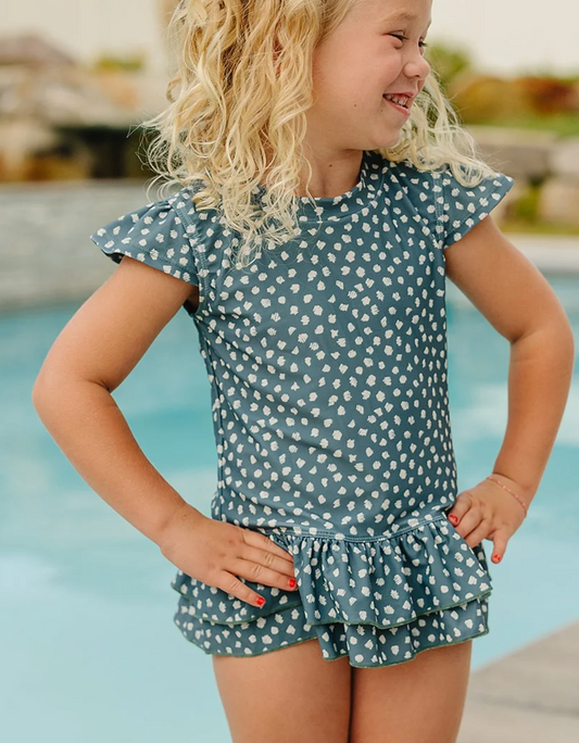 Girls 2 Piece Twirl Rashguard Set- The August