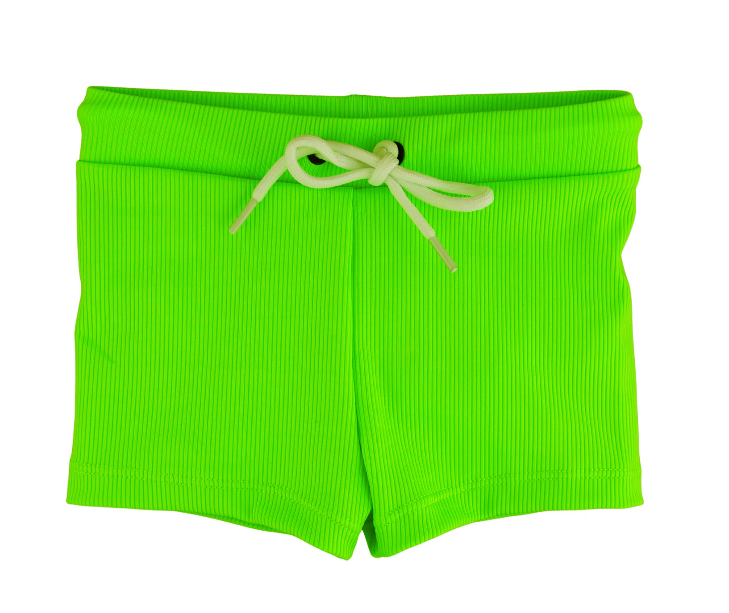 Swim Trunks Ribbed - Green Gecko